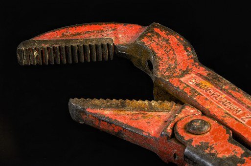 Pipe Wrench, Plumber, Pliers, Force