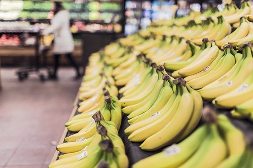Bananas, Fruits, Food, Grocery Store