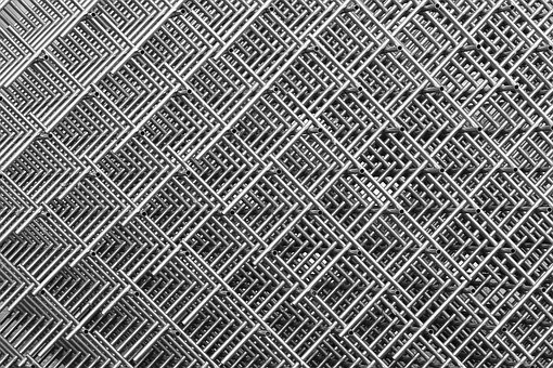 Grid, Wire Mesh, Stainless Rods, Metal