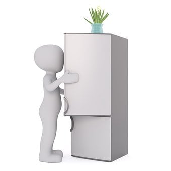 Refrigerator, White Male, 3D Model
