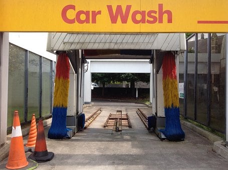 Car Wash, Brushes, Clean, Wash, Garage